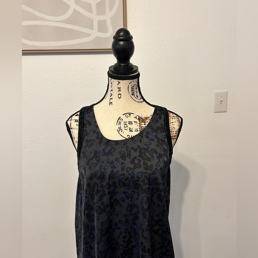 Rachel Roy Leopard & Sequin Tank (M)